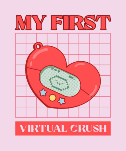 T-Shirt Design Maker Featuring a 90s Nostalgia Theme and a Retro Toy