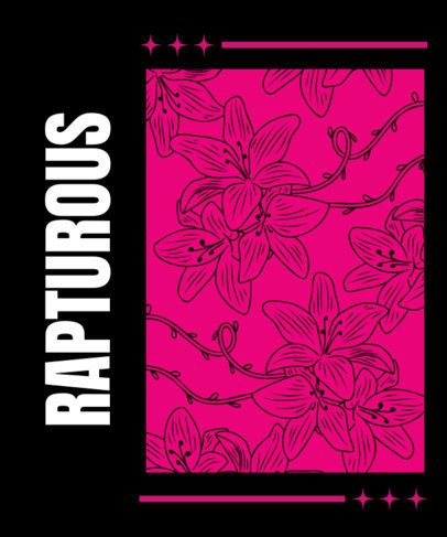 Floral T-Shirt Design Generator Featuring Flower Graphics