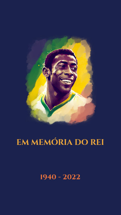 Instagram Design Creator With a Remembrance Message for Pelé