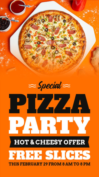 Promo Instagram Story Generator to Celebrate National Pizza Day