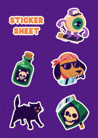 Sticker Sheet Generator Featuring Fun Graphics