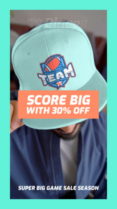 Sports Instagram Story Video Template Featuring Big Game Season Offer 1490m 6290
