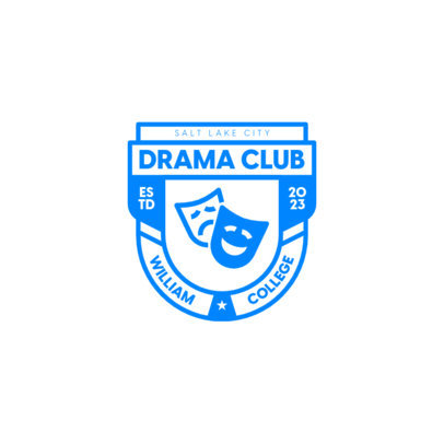 Drama Club Logo Maker for a University Fraternity