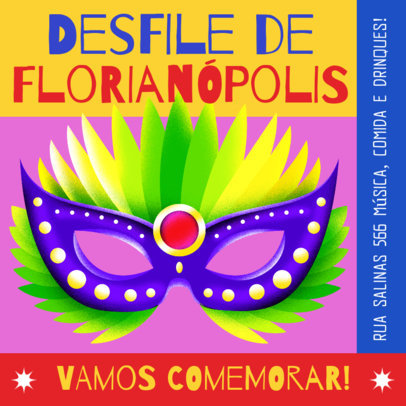 Instagram Post Maker to Celebrate a Brazilian Carnival 