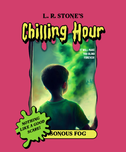 AI-Generated T-Shirt Design Maker Featuring a Theme Inspired by Goosebumps 5634