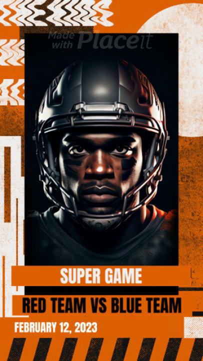 Instagram Story Video Generator for a Football Final Game Ad