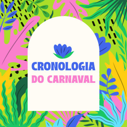 Instagram Post Creator for a Rio de Janeiro's Carnival Chronology Explanation