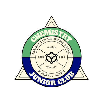 Online Logo Template for High School Clubs with Circular Emblems