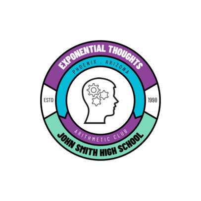 Logo Template Featuring Circular Emblems for Academic Clubs