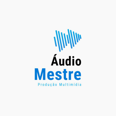 Logo Template for a Multimedia for an Audio Production Studio 5628b