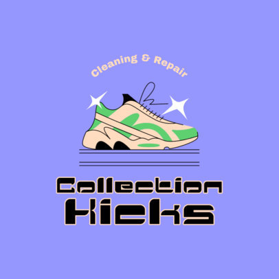 Sneaker Repair Business Logo Creator with a Shiny Shoe Graphic