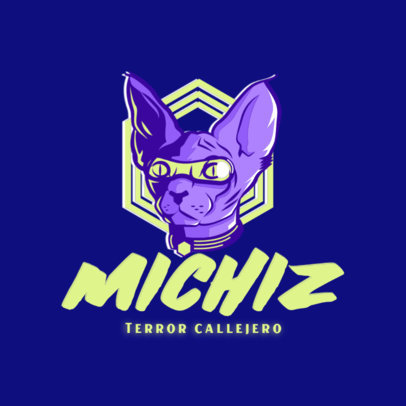 Logo Maker for a Dystopian Game Inspired by Stray