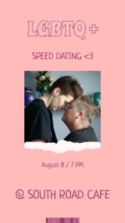 Instagram Story Video Maker with an LGBTQ-Themed Speed Dating Theme