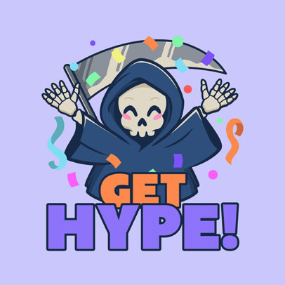 Twitch Emote Maker Featuring a Happy Grim Reaper 5310