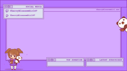 Kawaii -Themed Twitch Overlay Design Generator for Gamers 5316a