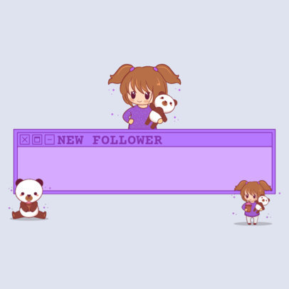 Kawaii-Themed Twitch Alert Box Generator for New Followers
