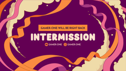 Colorful Twitch Banner Generator With a Be-Right-Back Message 5318a