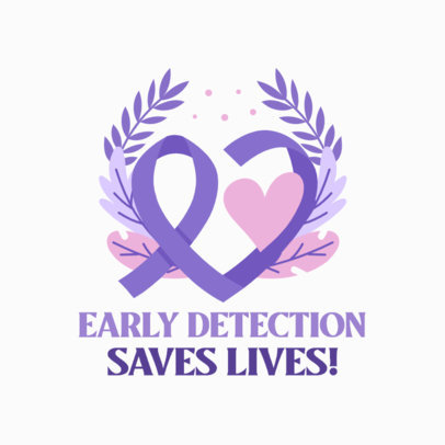 Illustrated Instagram Post Template Featuring a World Cancer Day Awareness Theme