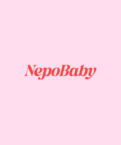 Minimalist T-Shirt Design Maker With a Nepo Baby Theme