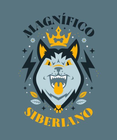 T-Shirt Design Creator Featuring an Illustrated Dog with Sparkling Graphics