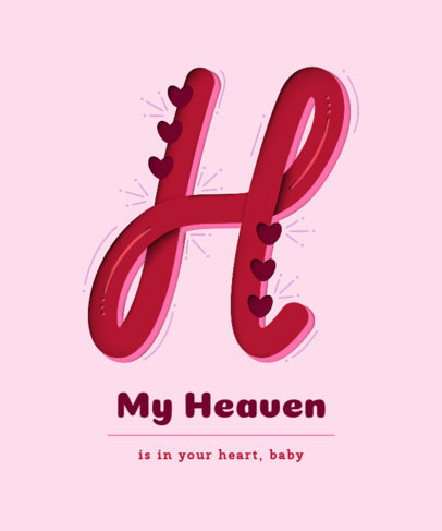 Quote T-Shirt Design Generator Featuring a Monogram Theme 5640a