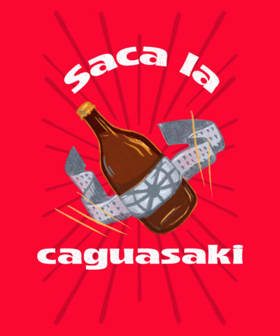 Quote T-Shirt Design Template Featuring a Mexican Slang Theme