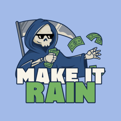 Fun Twitch Emote Creator Featuring a Grim Reaper With Money 5310f