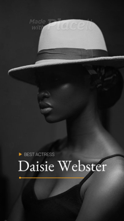 Best Actress Instagram Story Video Creator for an Award Show Promo