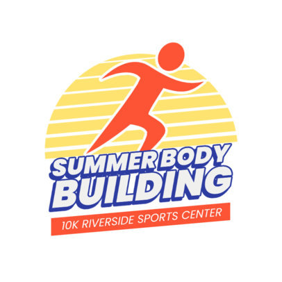 Online Logo Maker with Colorful Graphics for Running Events 