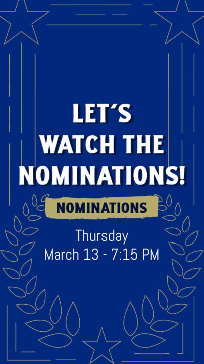 Instagram Story Generator for a Nominations Awards Show 5230i-5352