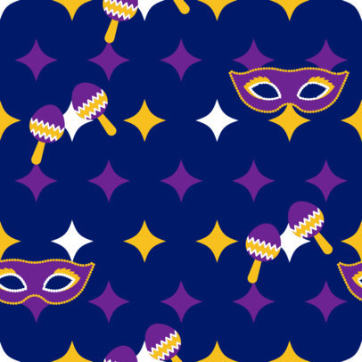 Seamless Pattern Design Maker with a Mardi Gras Theme