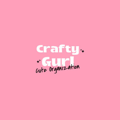Logo Creator Featuring a Handwritten Typeface for a Crafts Store
