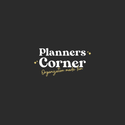 Planners Shop Logo Creator Featuring a Bold Font