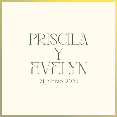 Modern Logo Generator for a Wedding Event 