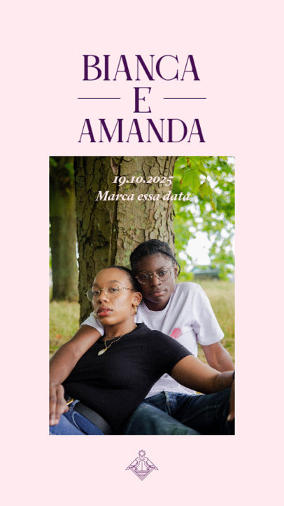 Elegant Instagram Story Creator for an LGBT Wedding