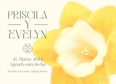 Modern Greeting Card Generator for a Save-the-Date Wedding Announcement