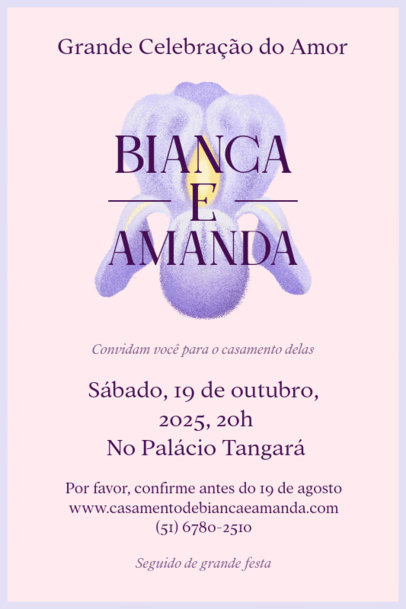 Elegant Invitation Creator for an LGBT Wedding Party 5594b