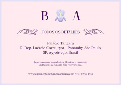 Elegant Details Card Creator for an LGBT Wedding