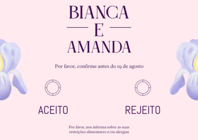 Elegant RSVP Card Creator for an LGBT Wedding