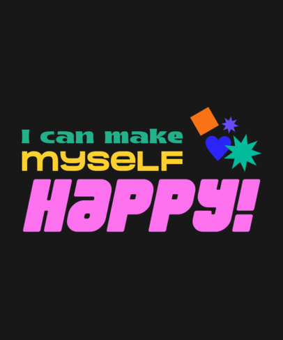 Feminist T-Shirt Design Generator Featuring an Empowerment Quote