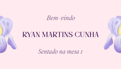 Guest Place Card Creator Featuring an Elegant Theme for a Wedding