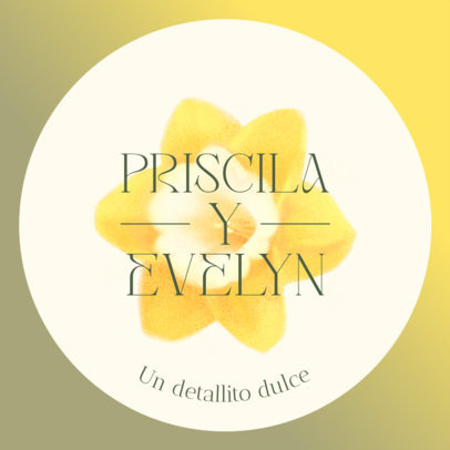 Floral Sticker Generator for a Wedding Party