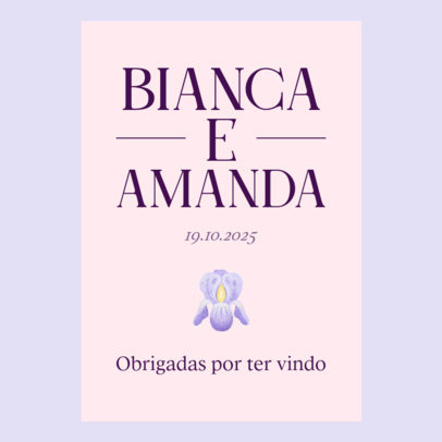 Modern Thank You Card Creator for a Wedding Ceremony