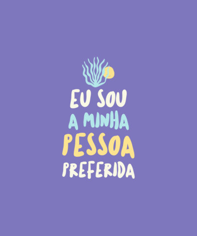 Portuguese-Themed T-Shirt Design Creator Featuring a Quote