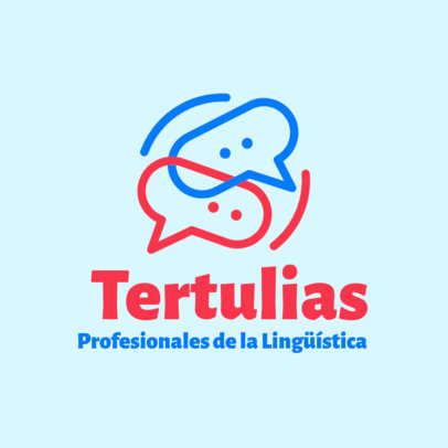 Logo Template for a Professional Linguistic App