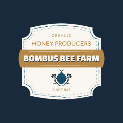 Logo Template for an Organic Bee Farm