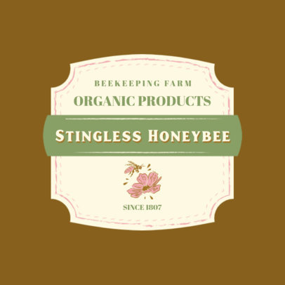 Online Logo Maker Featuring a Beekeeping Farm Theme