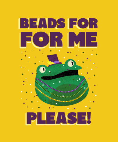 Holiday T-Shirt Design Creator to Celebrate Mardi Gras 5346b