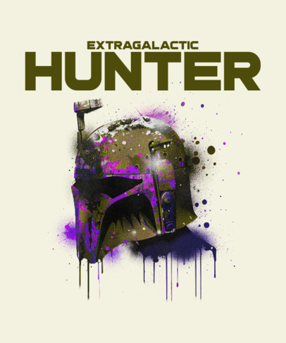 AI-Themed T-Shirt Design Generator Featuring a Mandalorian-Inspired Graphic