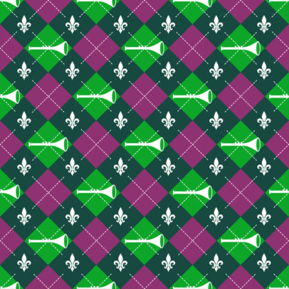 Colorful Seamless Pattern Maker Featuring a Mardi Gras Theme 5348d